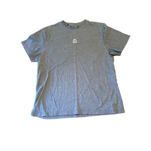 Warair For McDonalds Welcome T-Shirt XL-R Gray Short Sleeve Crew Neck Cotton Ble